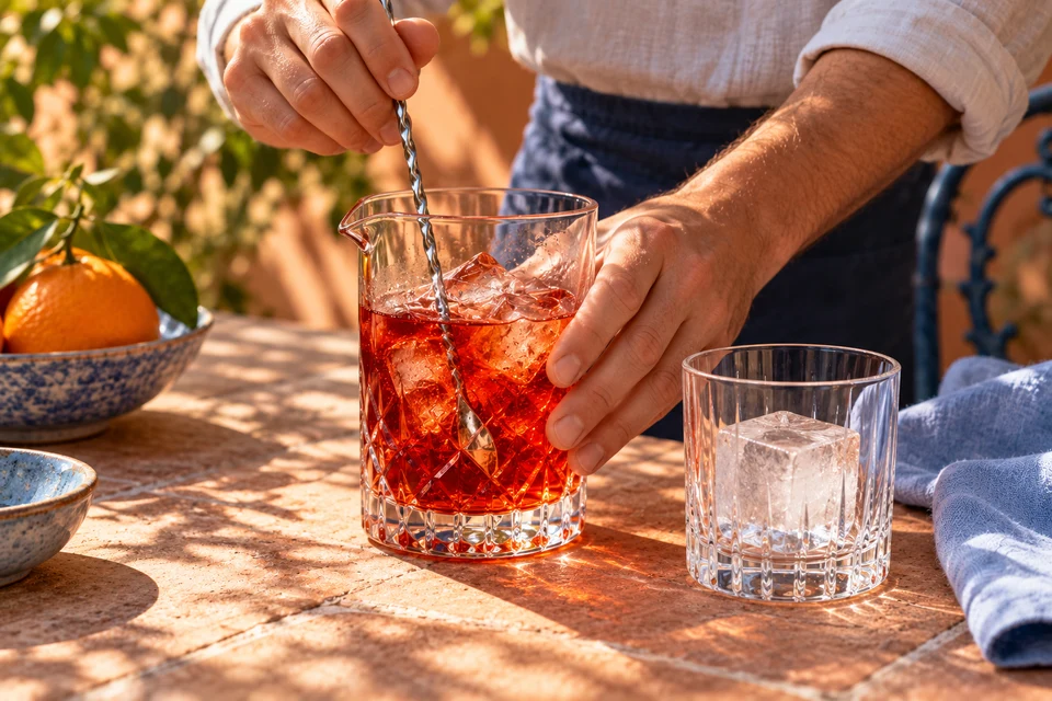Negroni: Rühren