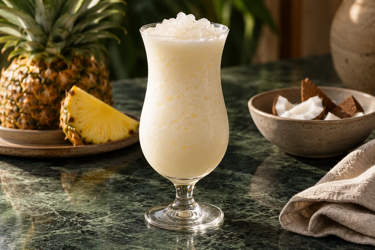 Piña Colada mit Kokosmilch (Hausvariante)