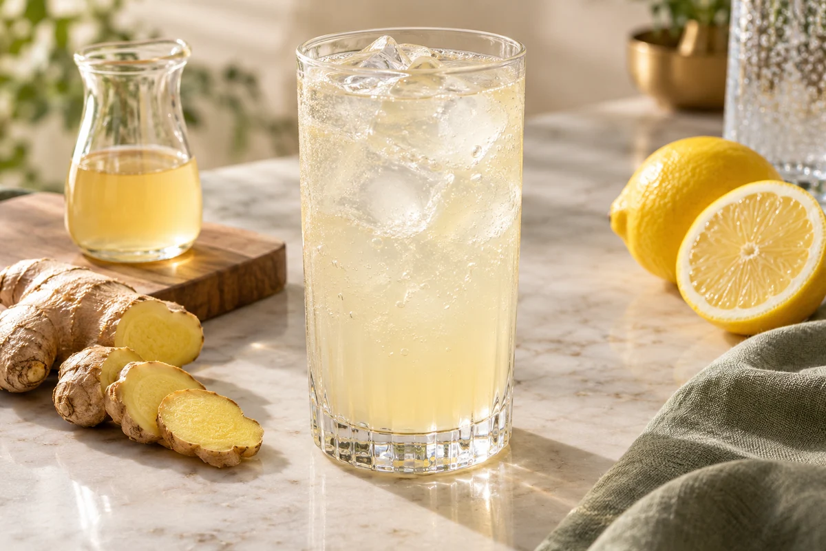 Ingwer-Zitronen-Fizz