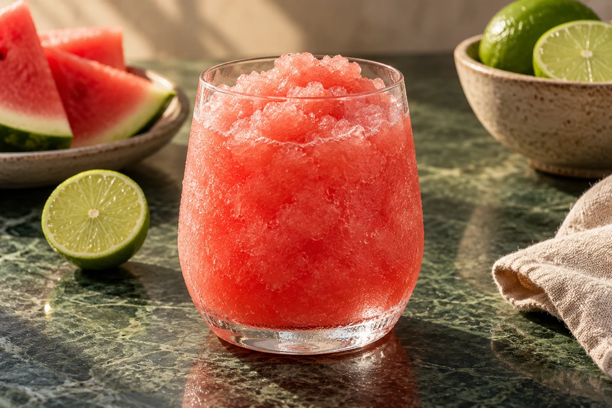 Wassermelonen-Limetten-Slush