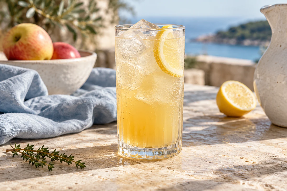 Apfel-Thymian-Highball