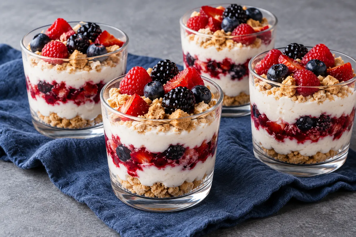 Beeren-Quark-Dessert