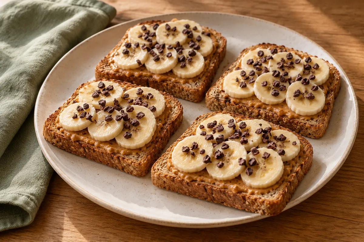 Erdnuss-Bananen-Toast