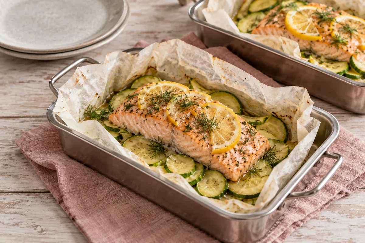 Lachs im Grillpäckchen