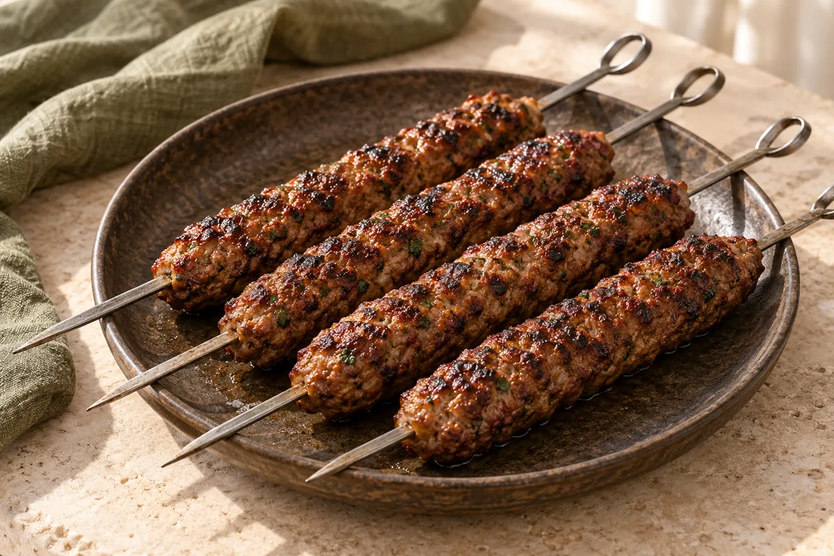 Paprika-Rinderhack-Spieße