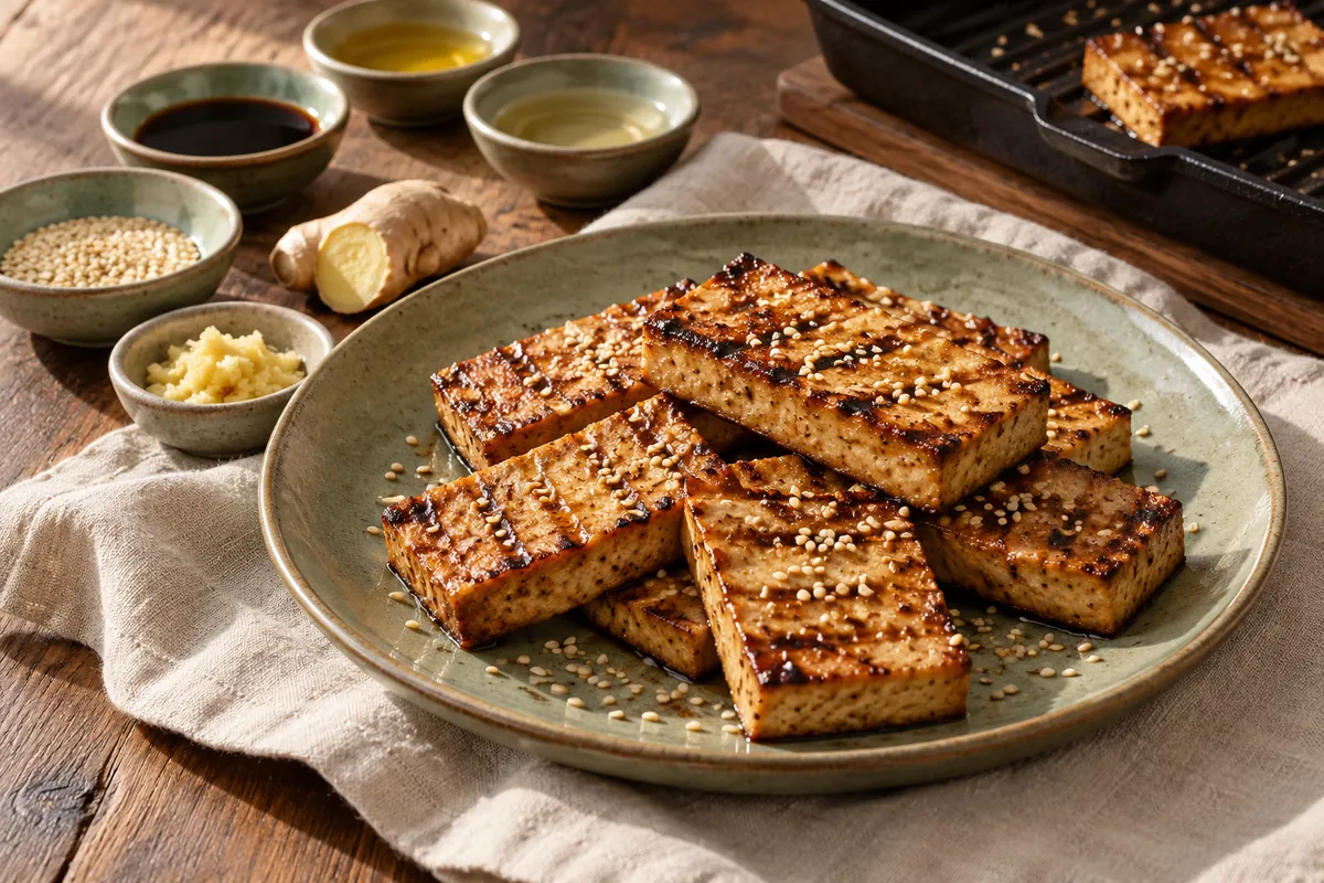 Grilltofu mit Ingwer