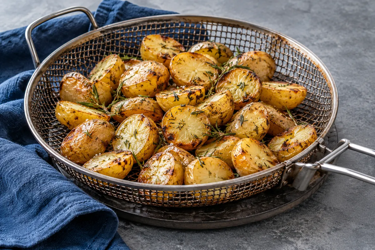 Rosmarin-Kartoffeln im Grillkorb