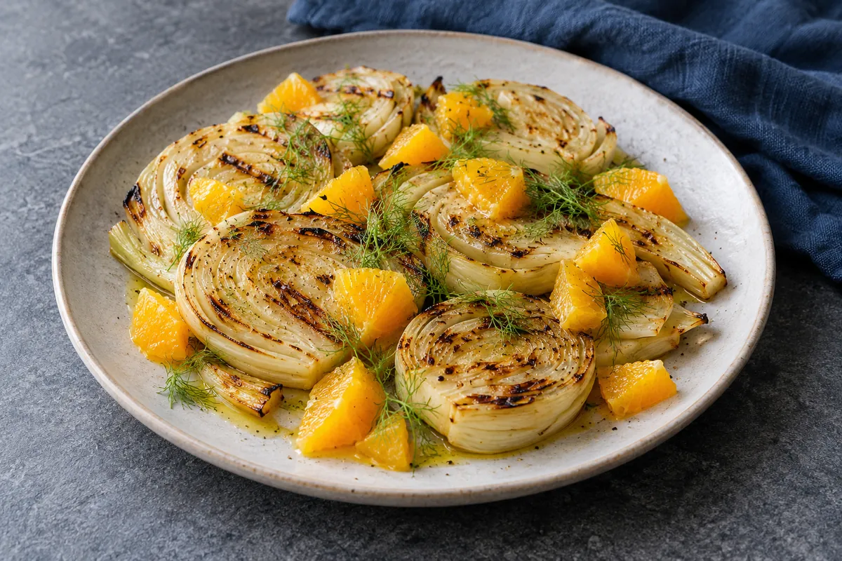 Gegrillter Fenchel mit Orange