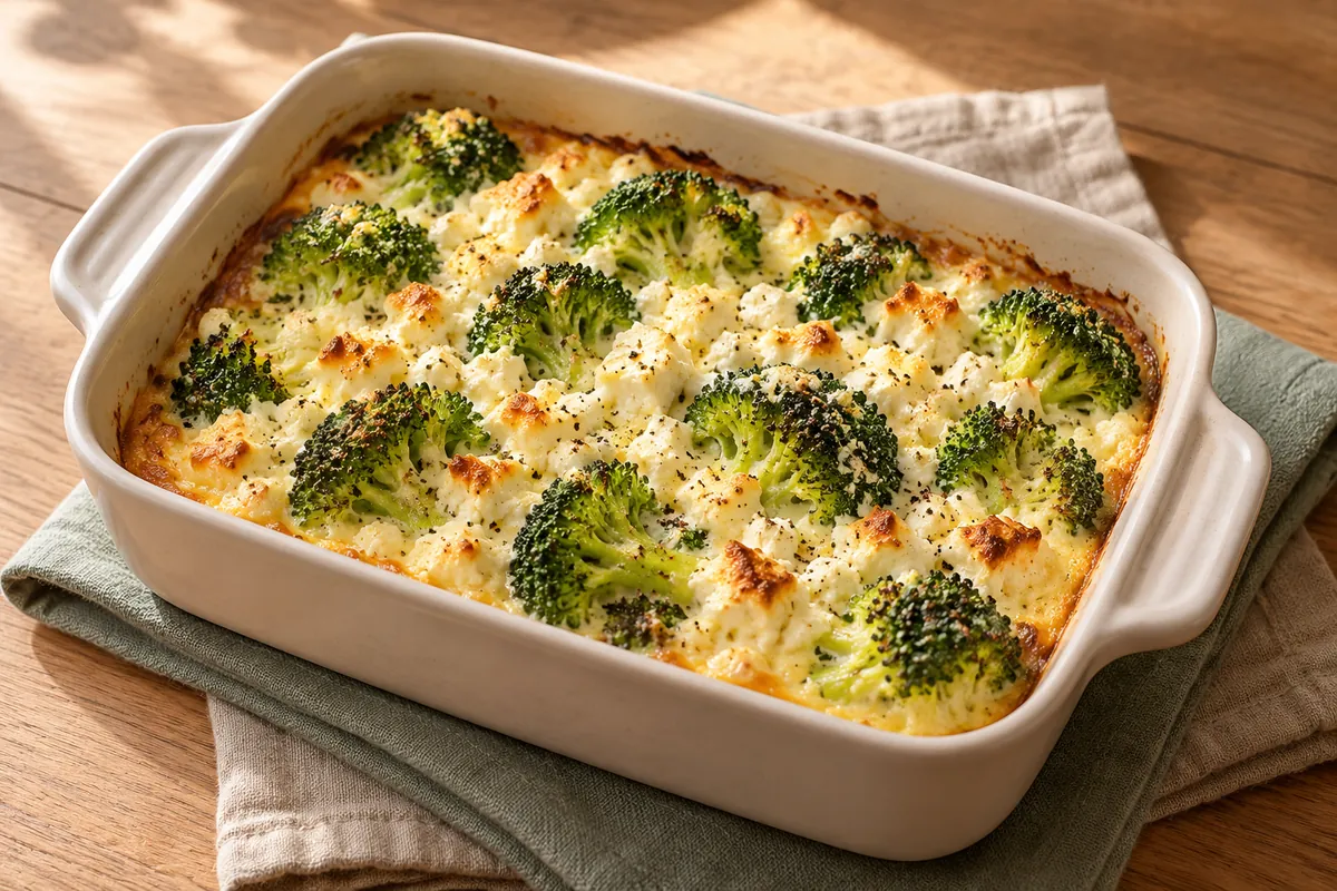 Brokkoli-Feta-Auflauf