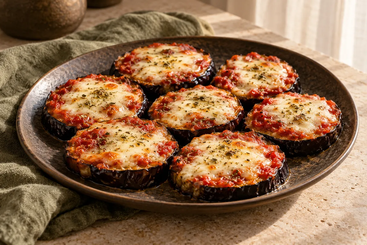 Auberginen-Pizzataler