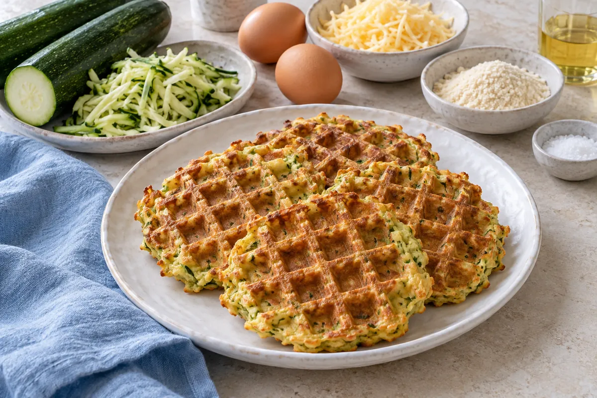 Zucchini-Käse-Waffeln