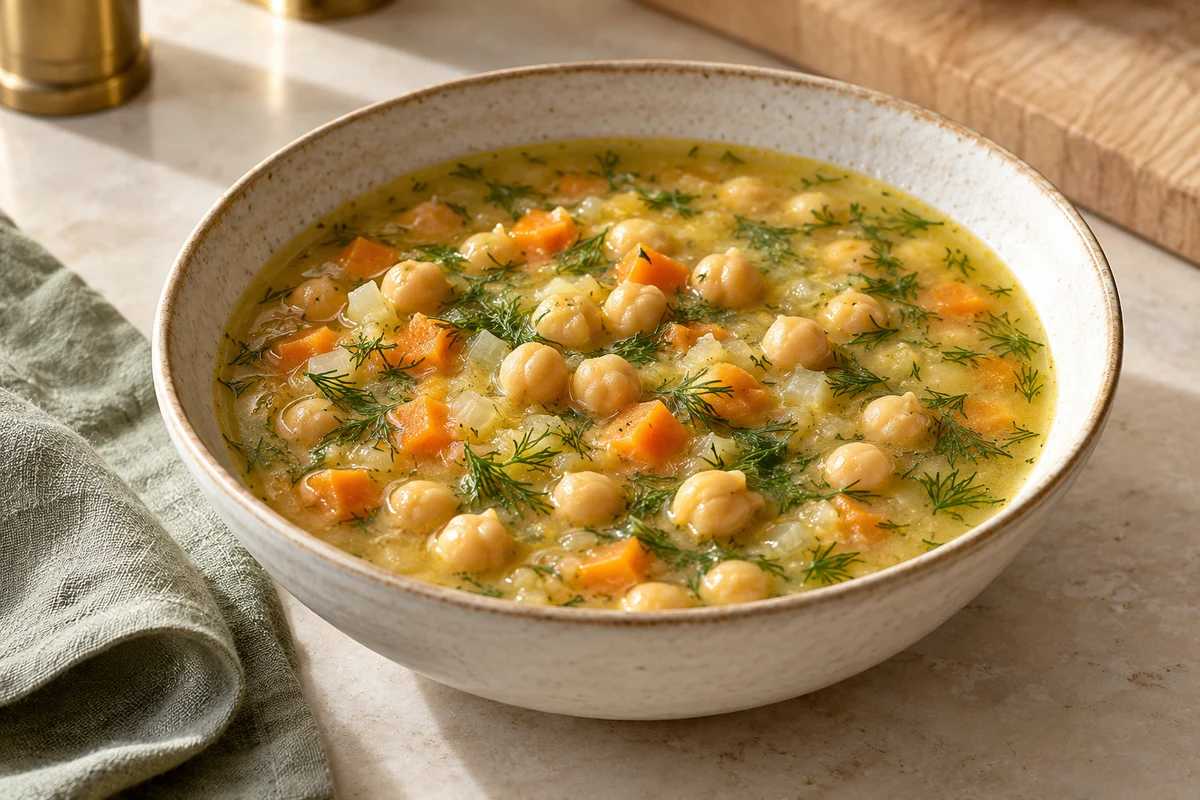 Kichererbsen-Zitronen-Suppe