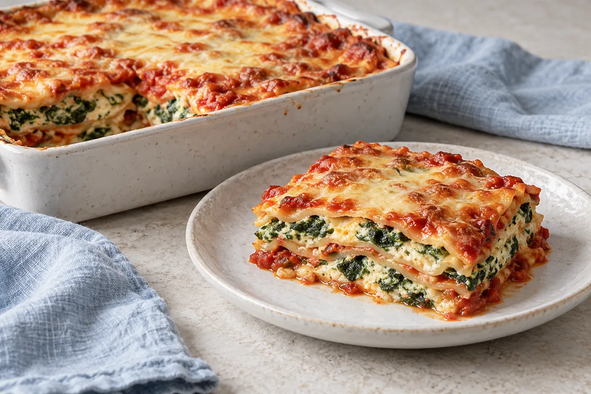 Spinat-Ricotta-Lasagne