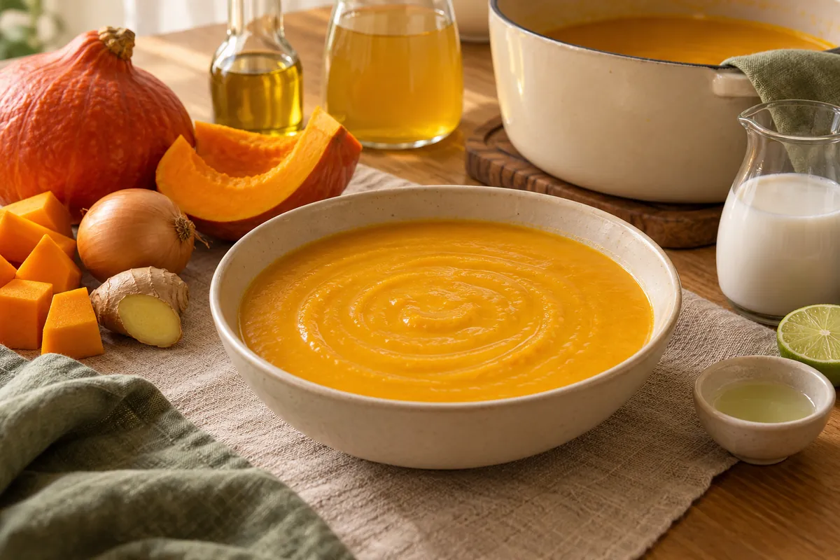 Kürbis-Kokos-Suppe