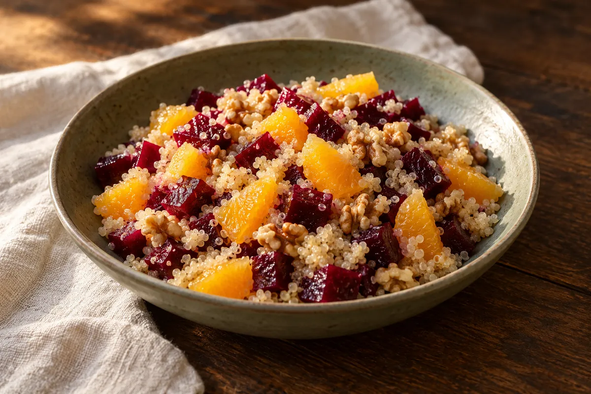 Quinoa mit Roter Bete und Orange