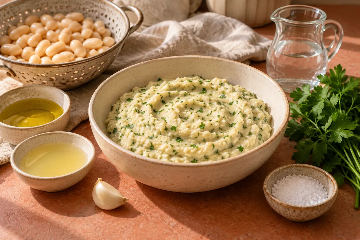 Weiße-Bohnen-Dip mit Kräutern