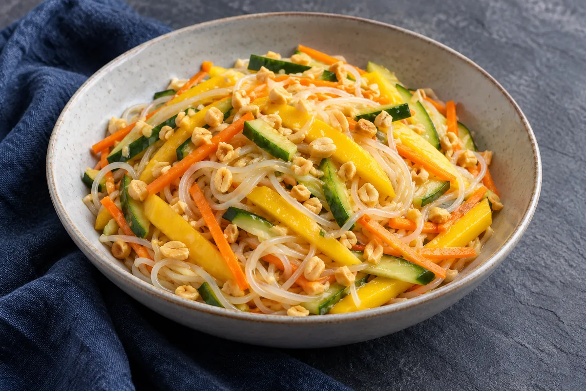 Reisnudelsalat mit Mango
