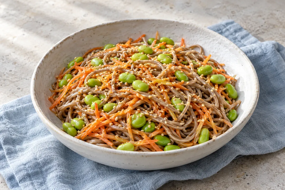 Soba mit Edamame